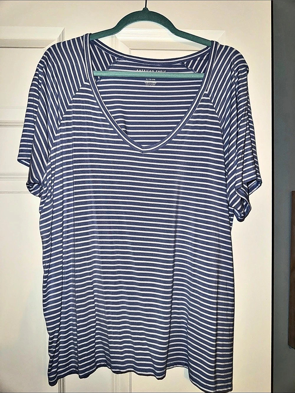 American Eagle Soft & Sexy Striped Short Sleeve Top
